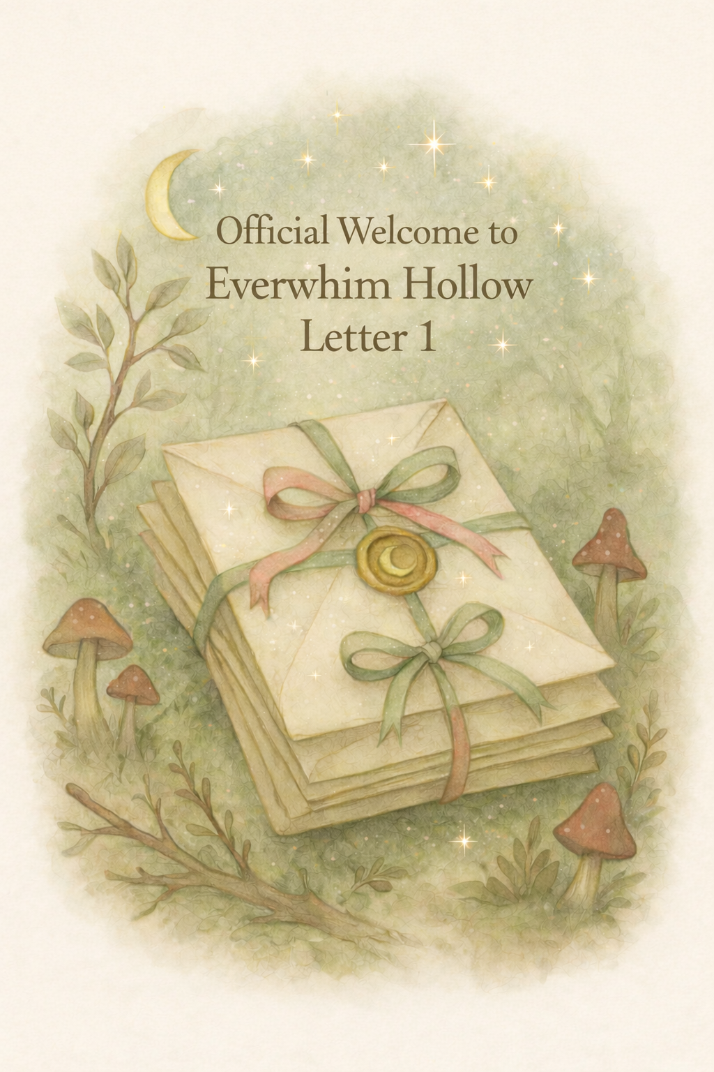 "First official letter welcoming your child to Everwhim Hollow