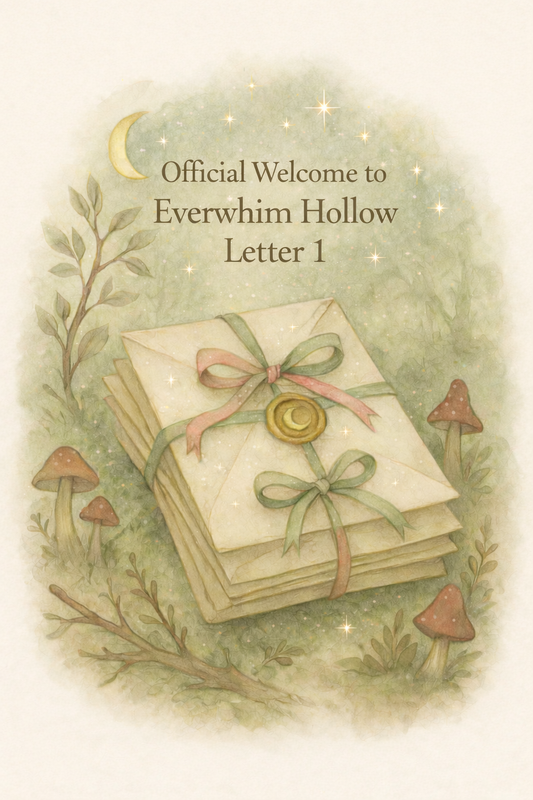 "First official letter welcoming your child to Everwhim Hollow